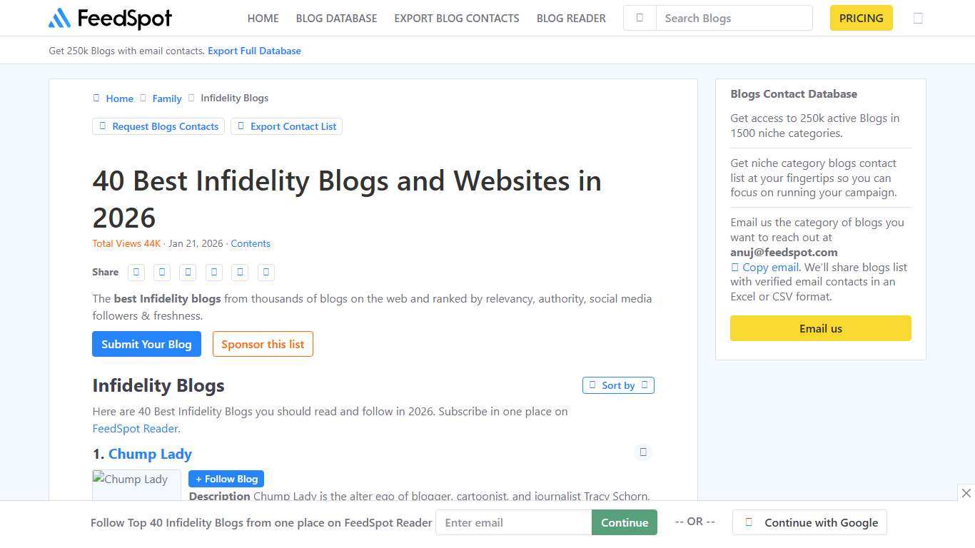 40 Best Infidelity Blogs and Websites in 2026