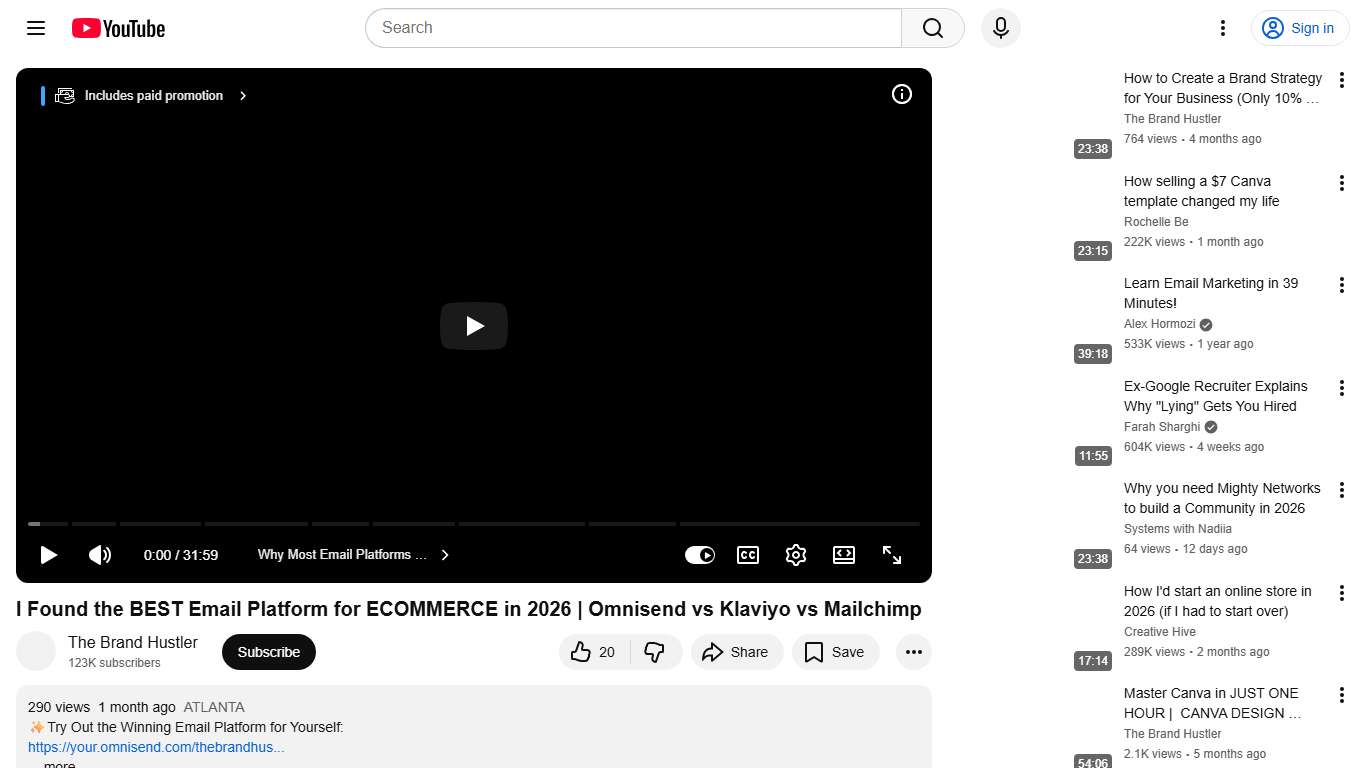 I Found the BEST Email Platform for ECOMMERCE in 2026 Omnisend vs Klaviyo vs Mailchimp - YouTube